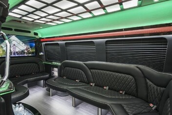 Buckeye Sprinter Party Bus Interior